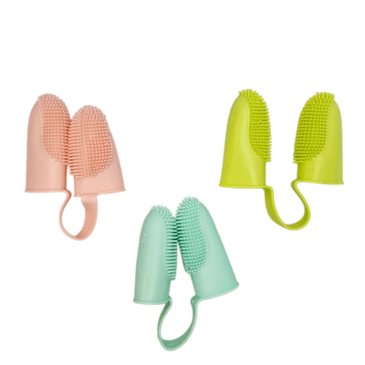 Cepillo de Dientes de Silicona para Mascotas – Estilo Dedal