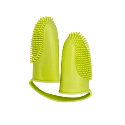 Cepillo de Dientes de Silicona para Mascotas – Estilo Dedal