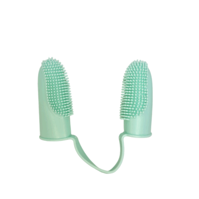 Cepillo de Dientes de Silicona para Mascotas – Estilo Dedal