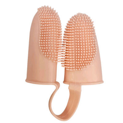 Cepillo de Dientes de Silicona para Mascotas – Estilo Dedal