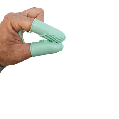 Cepillo de Dientes de Silicona para Mascotas – Estilo Dedal