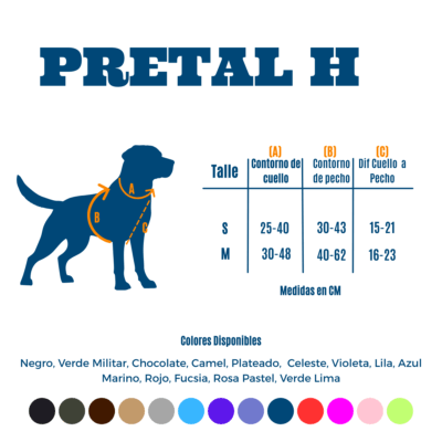 Kit Paseo Pretal + Correa + Collar + Porta Bolsita