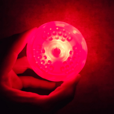Pelota con luz y Brilla en la oscuridad