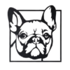 Bulldog frances Cuadro Decorativo Calado Figuras de Varias Razas