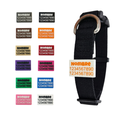 Identificación Tipo Pasador para Correas de 2,5 de ancho hasta 3 lineas de datos